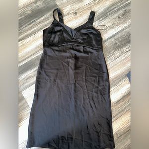 Black silk dress